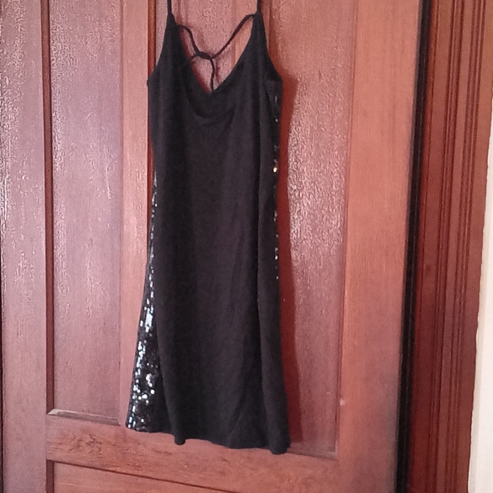 Sequin Spaghetti Strap Dress - image 2
